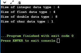 opérateur sizeof() en C++