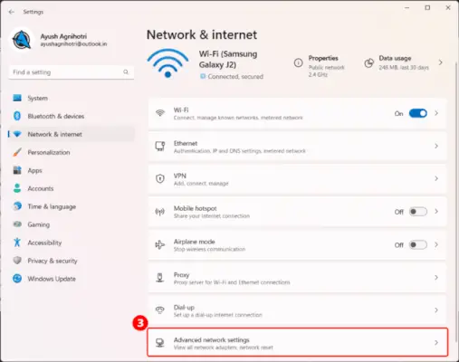 Перевірте-пароль-Wi-Fi-через-мережу-&-Інтернет-налаштування_2