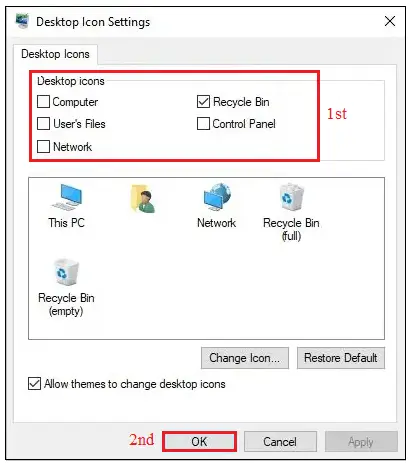 Hoe ongebruikte pictogrammen van het Windows-bureaublad verwijderen?