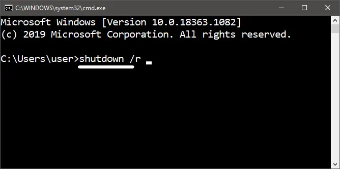 コンピュータを再起動する方法