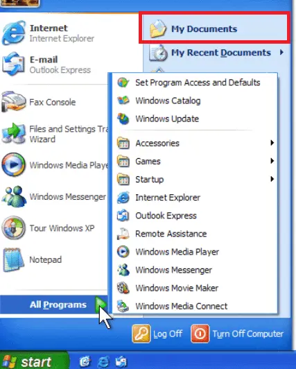 Как да отворите папката My Documents или Documents на Windows