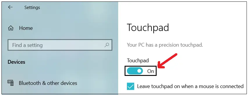 ラップトップのタッチパッドを無効または有効にする方法