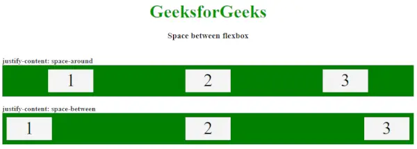 Comment définir l'espace entre la Flexbox ?