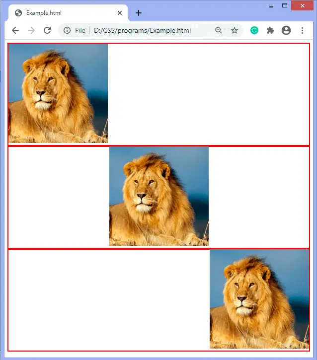 Comment aligner les images en CSS