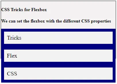 טריקי CSS עבור Flexbox