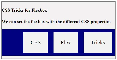 Trucchi CSS per Flexbox