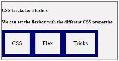 CSS-trucs voor Flexbox