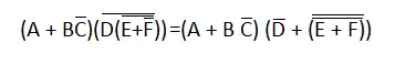 De-Morgans Theorem