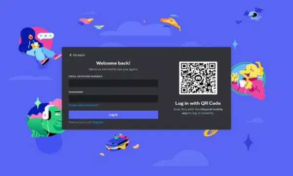 Discord 계정에 로그인하세요