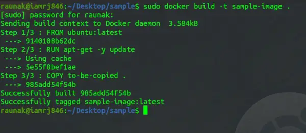 docker bygning