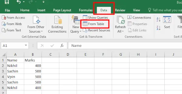 Power Query rīks programmā Excel