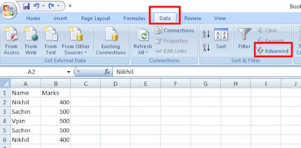 uzlaboto filtru Excel dublikāti