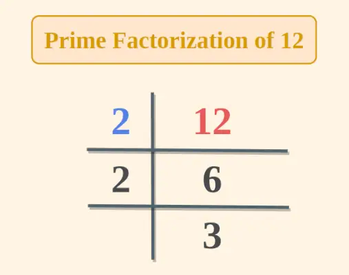 Factorització primeres de 12