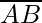 overline{AB}