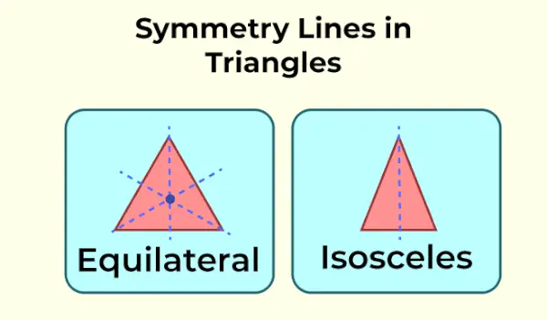 Simetrijos linija trikampiuose