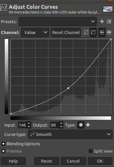 GIMP alterar cores