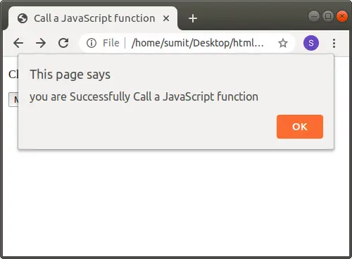 Comment appeler une fonction JavaScript en HTML