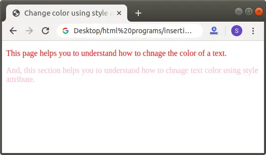 Comment changer la couleur du texte en HTML