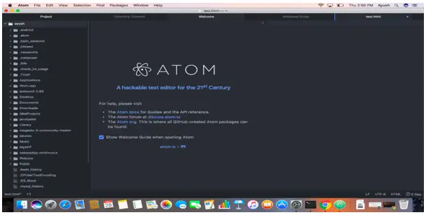 MacOS'ta Atom Nasıl Kurulur