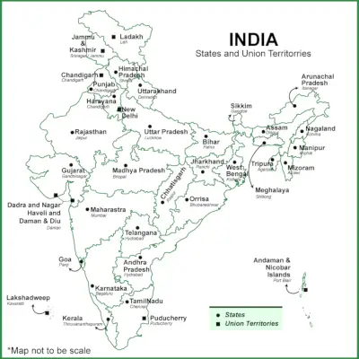 Staaten und Unionsterritorien Indiens