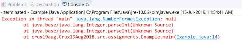 NumberFormatException i Java