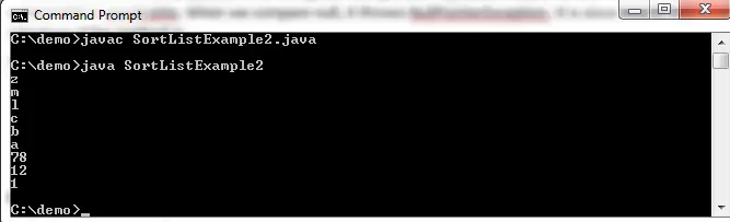 Cómo ordenar una lista en Java