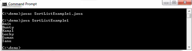 Cómo ordenar una lista en Java