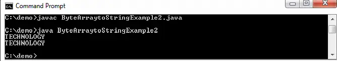 Cómo convertir una matriz de bytes a una cadena en Java