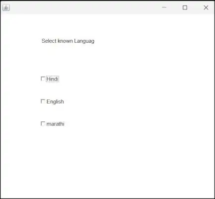 Java Swing para imprimir el mensaje y hacer clic