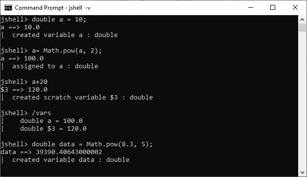 Lees-Eval-Print-lus (REPL) in Java