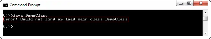 No se pudo encontrar ni cargar la clase principal en Java