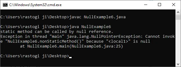 Datos sobre nulo en Java