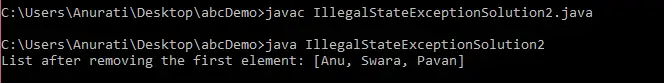 Cum se rezolvă IllegalStateException în Java