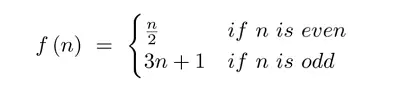 בעיית 3N+1 ב-Java