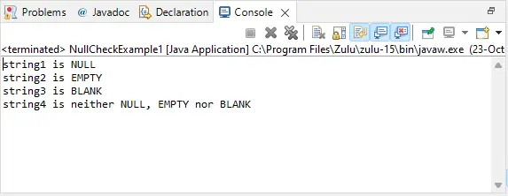 Come controllare null in Java