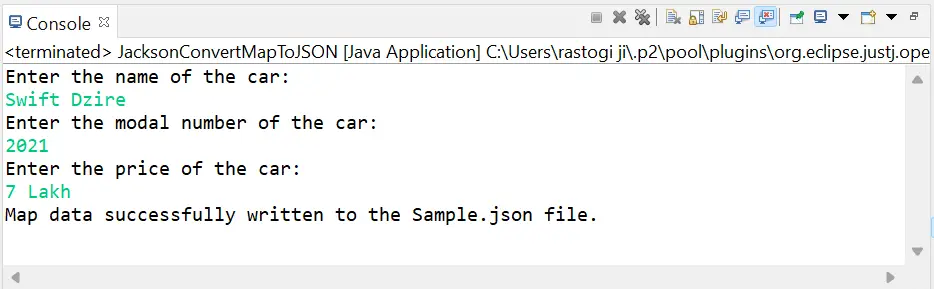 Java で JSON をマップに変換する