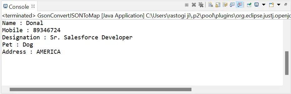 Konvertuokite JSON į žemėlapį „Java“.