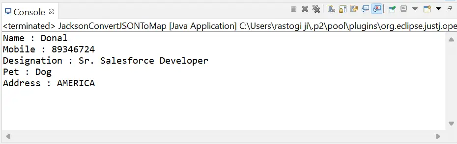 Konvertálja a JSON-t Map-re Java-ban