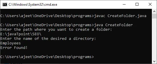 Com crear una nova carpeta a Java