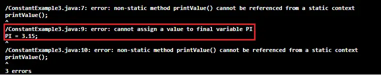 Java Constant