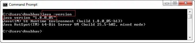 Kā pārbaudīt pašreizējo jūsu sistēmā instalēto JDK versiju, izmantojot CMD