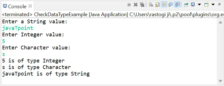 Javaでデータ型を確認する方法