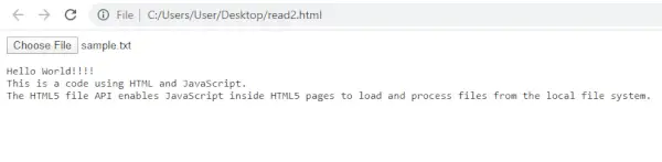 Cum să citești un fișier text local folosind JavaScript?