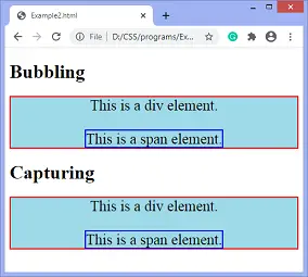 JavaScript addEventListener()