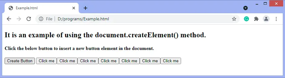 JavaScript-element maken