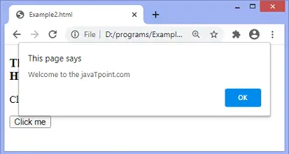 JavaScript onclick olayı