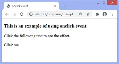 JavaScript onclick dogodek