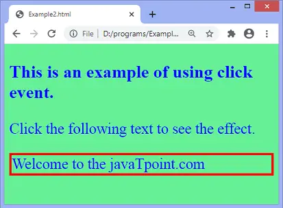 JavaScript onclick događaj