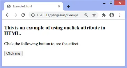 JavaScript onclick olayı