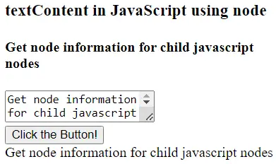 Conținutul textului în Javascript